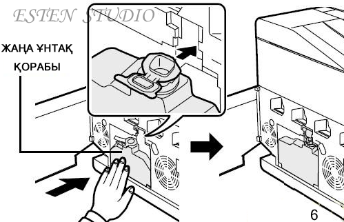 KYOCERA - C5350DN Лазерлік принтердың ұнтақ қорабын ауыстыру